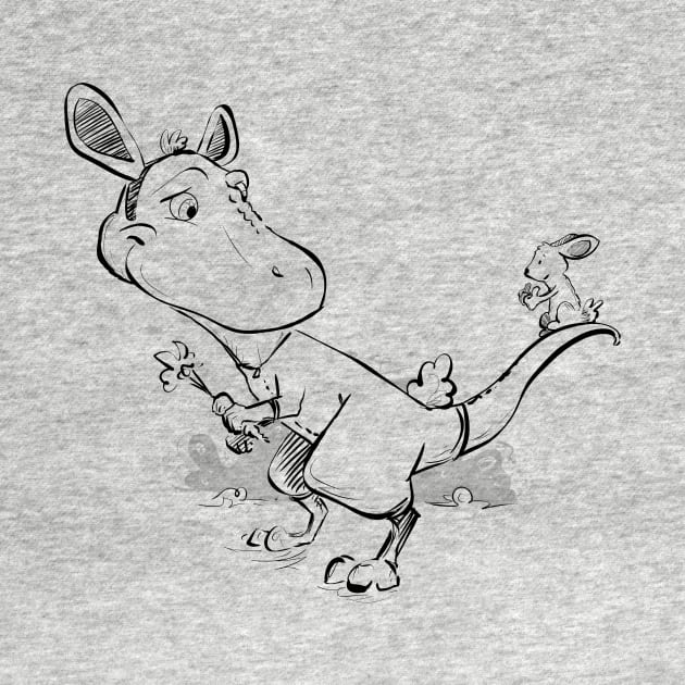 T-Rex in a Bunny Suit by Jason's Doodles